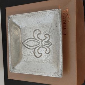 Fleur de Lis Square Tray